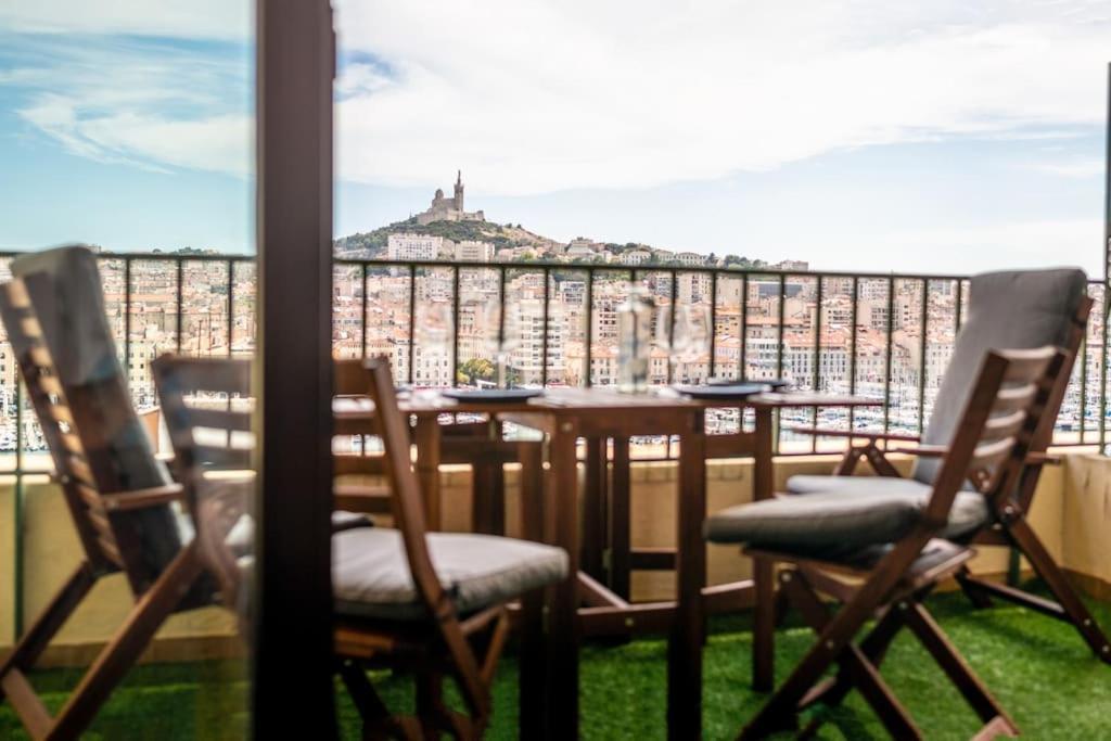 Terrace Apartment Old Port Exceptional View Marseille Extérieur photo